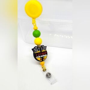 B2G1F Racing Themed Retractable Badge Reel, New